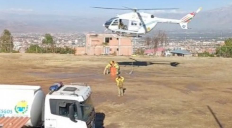 Parque Nacional Tunari: realizan tareas de enfriamiento