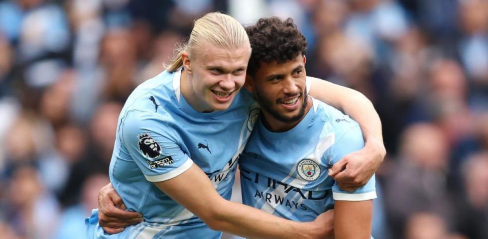 Haaland anota un doblete en la goleada del City sobre el Burnley
