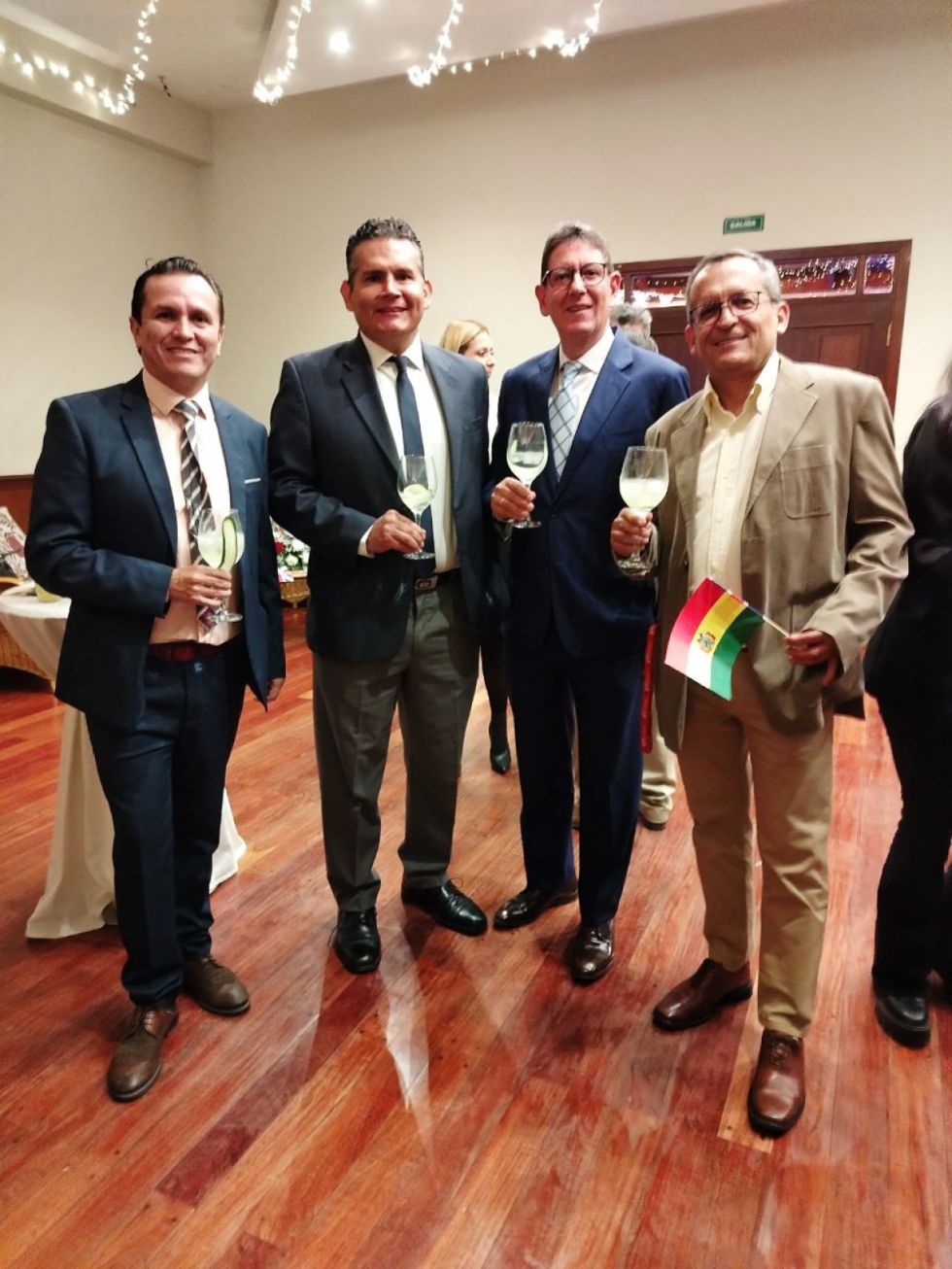 Marco Sanabria, Julio Roca, Juan Ramón Azurduy y Luis Pinedo