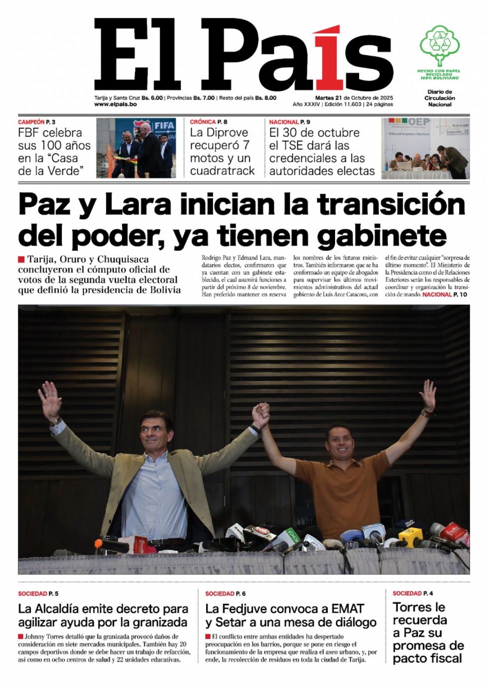 El gabinete, el hackeo, las lluvias, Infantino... Lee las imprescindibles