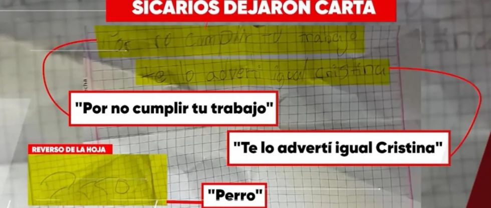 “Por no cumplir tu trabajo, te lo advertí”, difunden nota atribuida a sicarios que asesinaron a juez