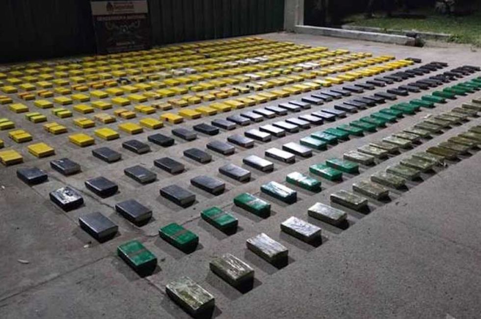 Casi media tonelada de cocaína incautada tras un tiroteo en Aguas Blancas