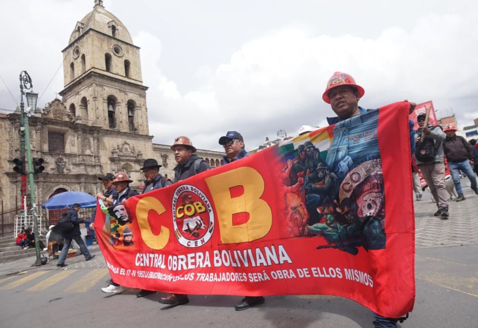 La COB convoca a la marcha ‘Bolivia No Se Vende’, partirá desde Calamarca 
