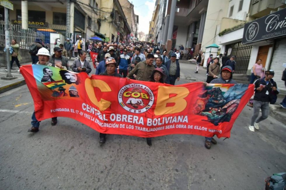 La COB descarta preacuerdo, exige la abrogación del DS 5503