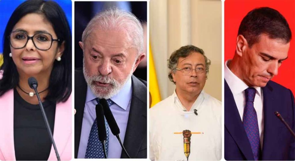 Delcy Rodríguez habló con Lula, Petro y Sánchez