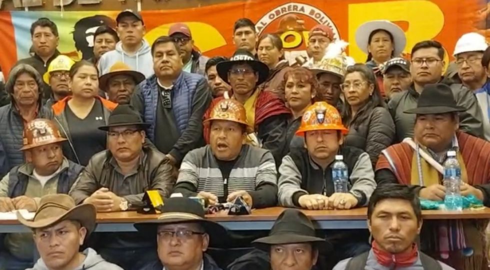 COB plantea diálogo con el Gobierno en El Alto, ratifica pedido de abrogación del DS 5503