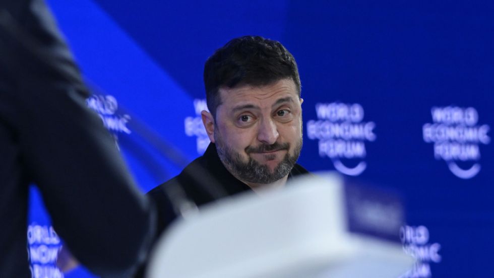 Zelenski y un mensaje incendiario en Davos