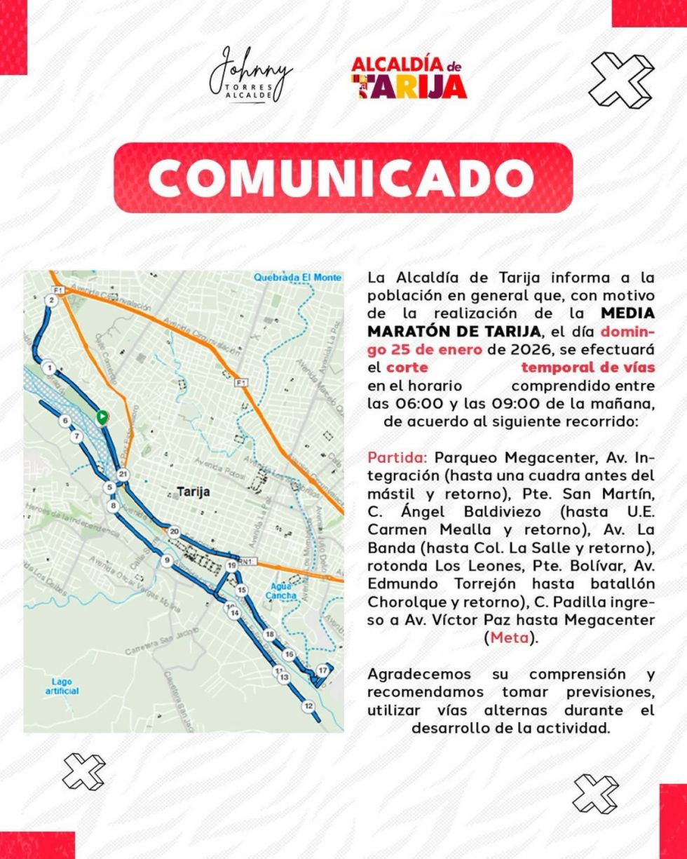 Anuncian cierre de vías por la Media Maratón 