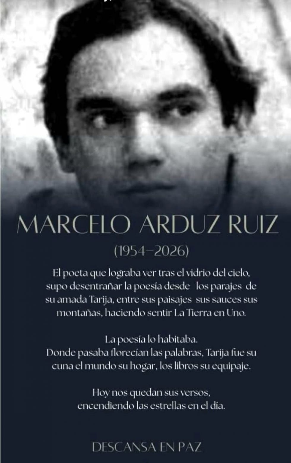 Tarija: Falleció el artista Marcelo Arduz Ruiz