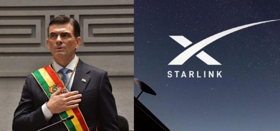 Rodrigo Paz anuncia que desde este lunes Starlink inicia operaciones en Bolivia