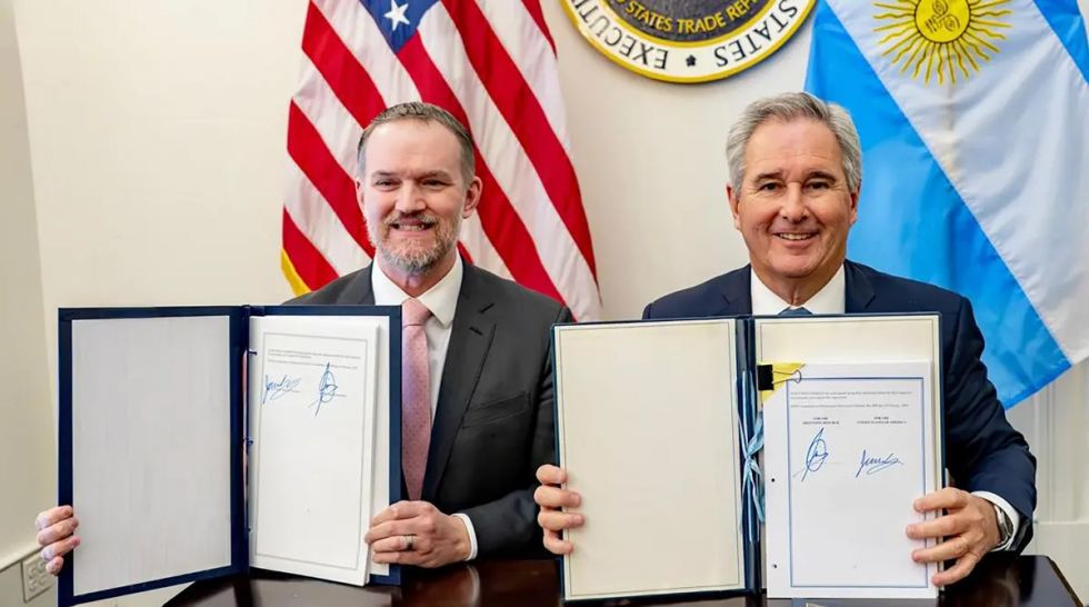 Argentina firmó un acuerdo comercial con EEUU