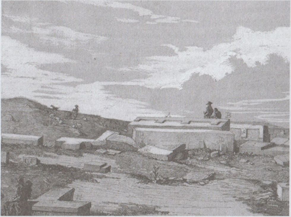 Dibujo de “Tunka Punku” Fuente: Colección Epifanio Velásquez Sivila. Realizado por el Cnl. Juan Ondarza. 1846