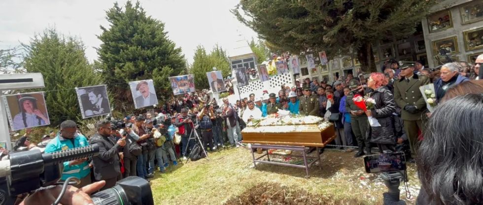 David Santalla fue enterrado en La Paz
