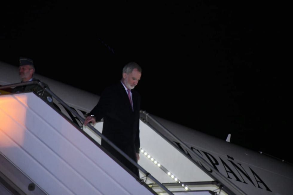 Arribó a Bolivia el rey de España Felipe VI