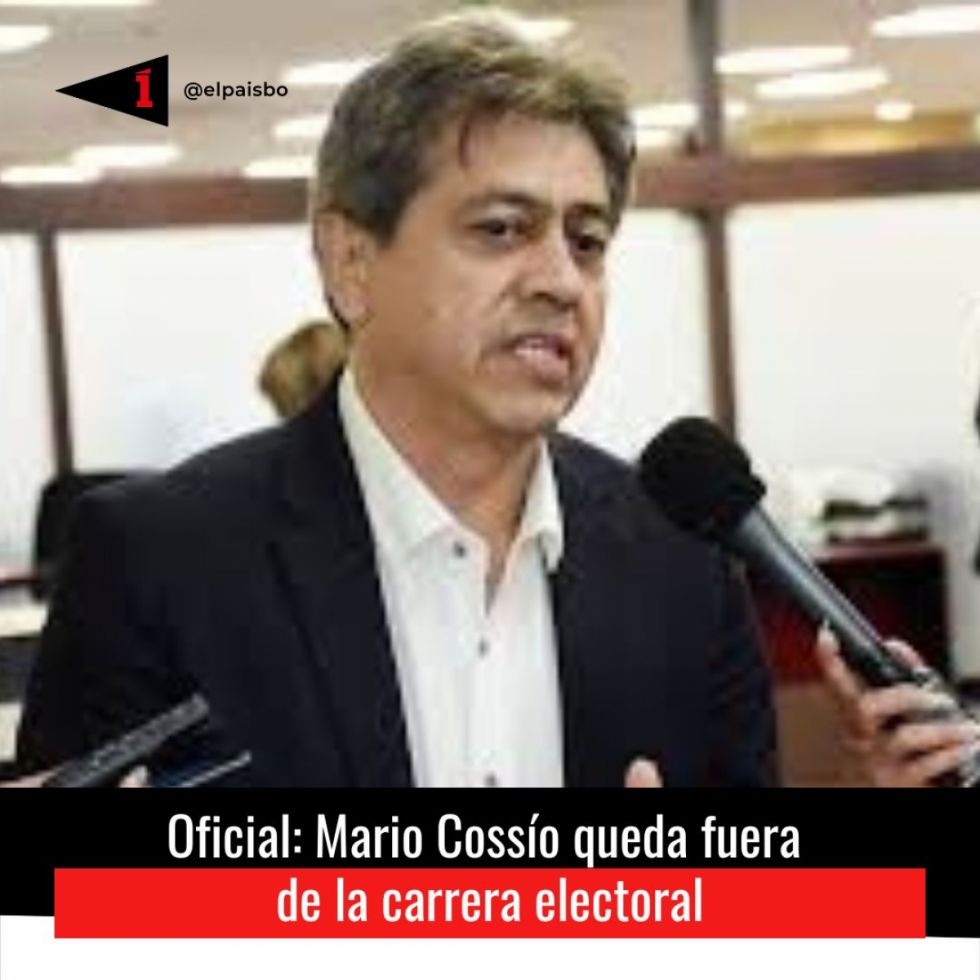 Sala Constitucional deja fuera de la carrera electoral a Mario Cossío
