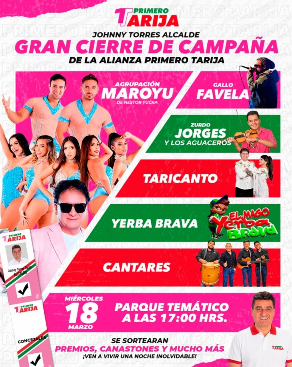 Cierre de campaña de  Primero Tarija