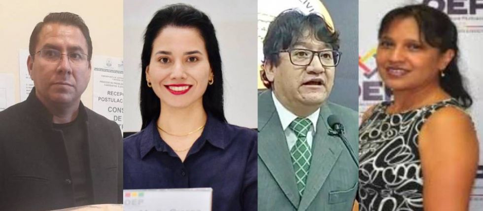 Los 4 vocales electorales designados por Paz