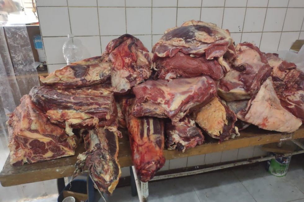 Decomisan carne en descomposición y advierten cierre de negocios reincidentes