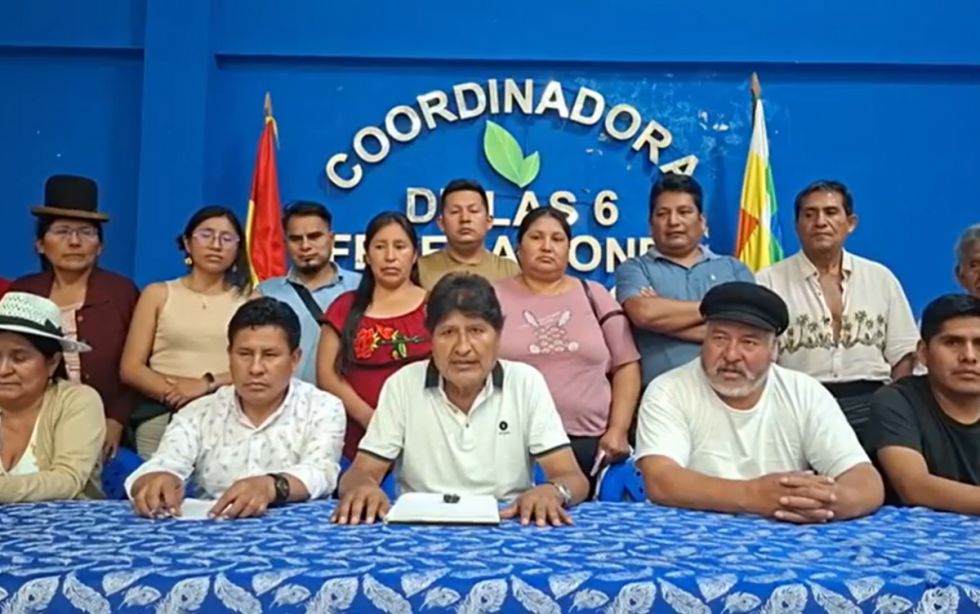 Evo dice que Paz está socialmente arrinconado 