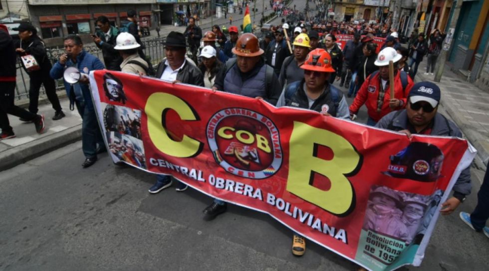 La COB, entre el apoyo y el rechazo al paro indefinido