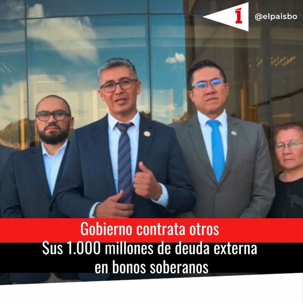 Gobierno contrata deuda en bonos por otros mil millones de dólares