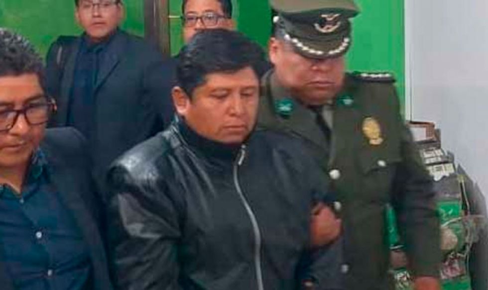 Justicia revoca detención domiciliaria de Huarachi