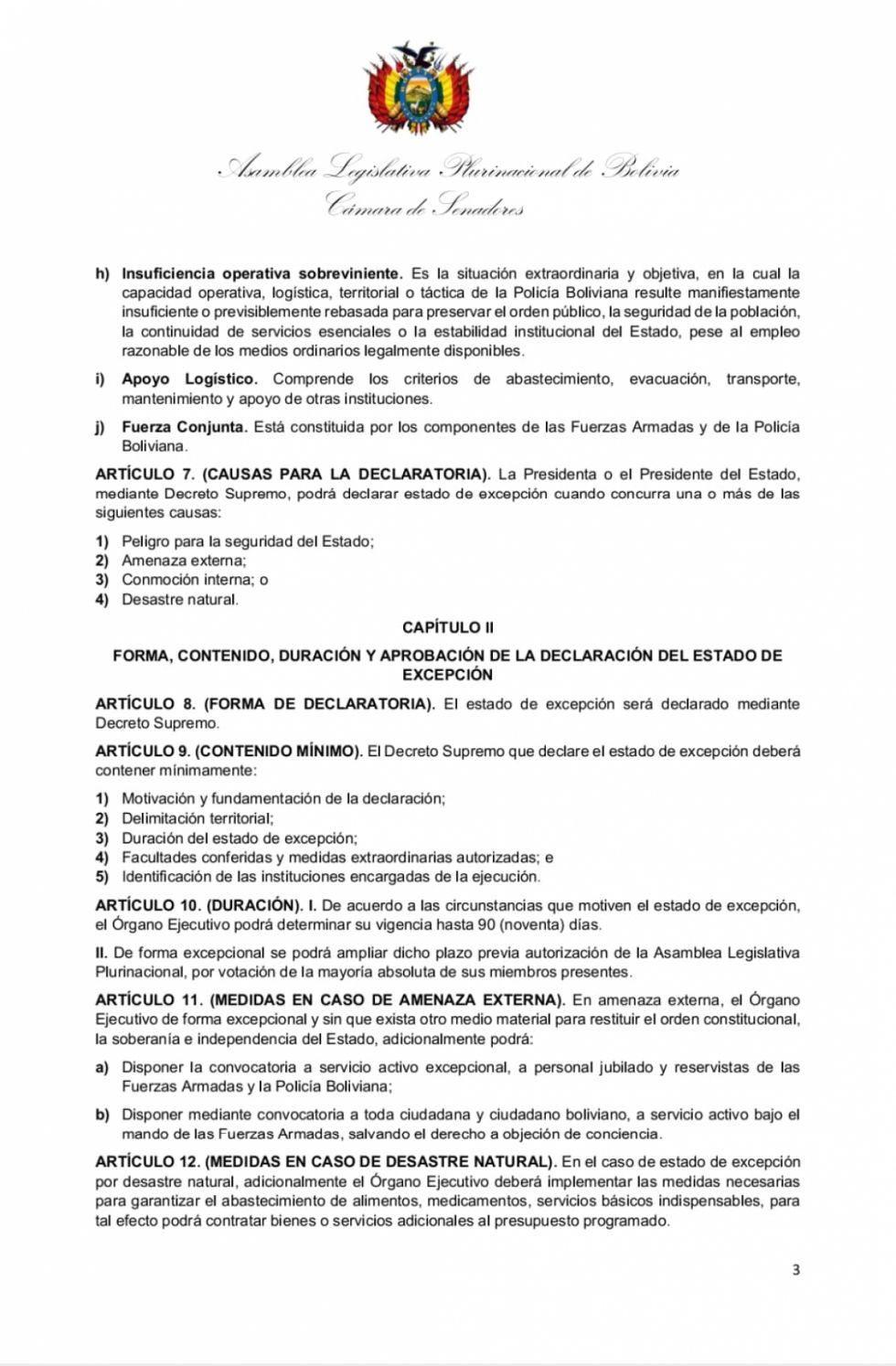 La ley que debatirá Diputados incorpora nuevas atribuciones para las Fuerzas Armadas
