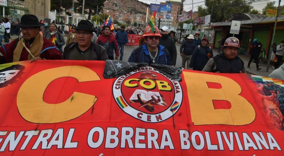 COB denuncia persecución política,  el Gobierno argumenta terrorismo