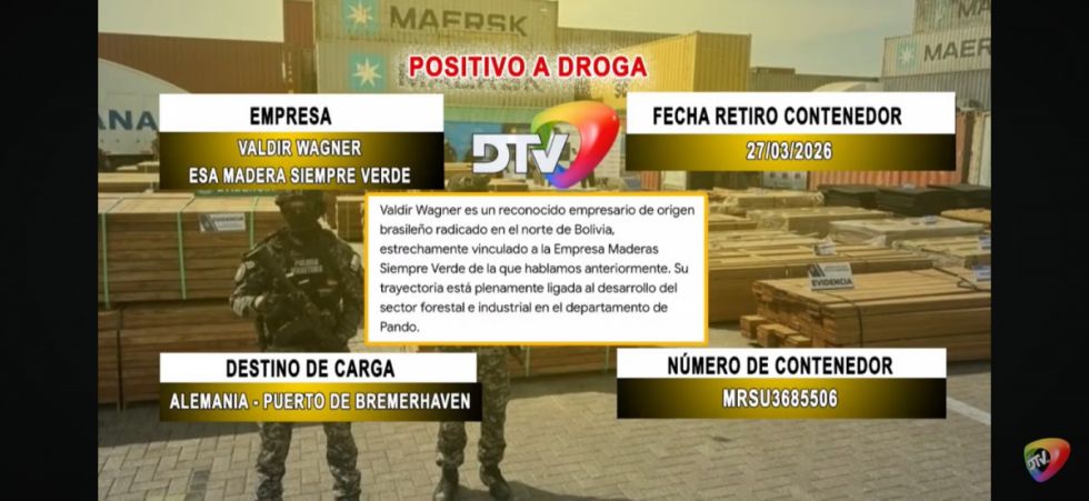 Detalle de los contenedores identificados