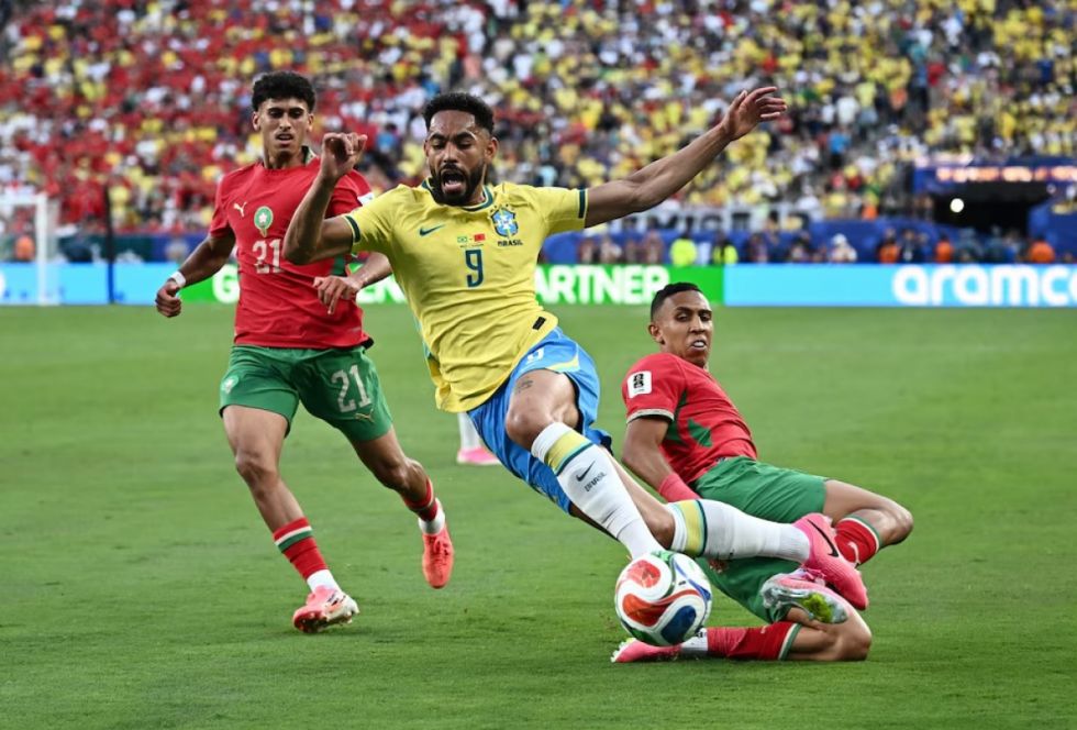 Brasil y Marruecos empataron en  un atractivo partido del Grupo C 