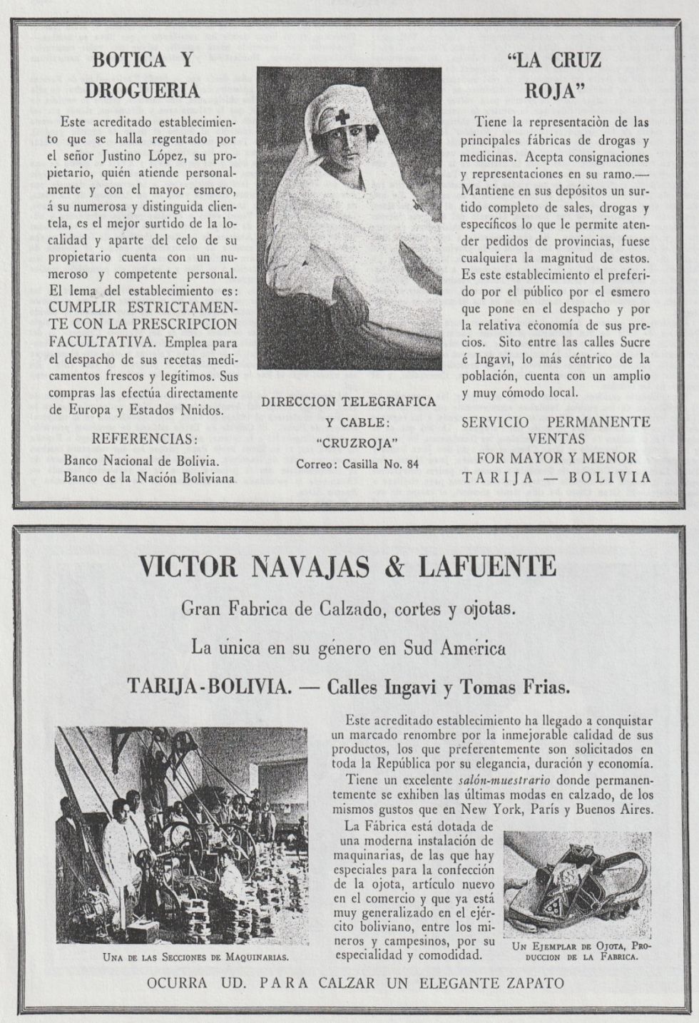 Anuncios de la época