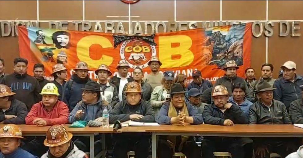 COB envía una conminatoria al Gobierno para pacificar al país 