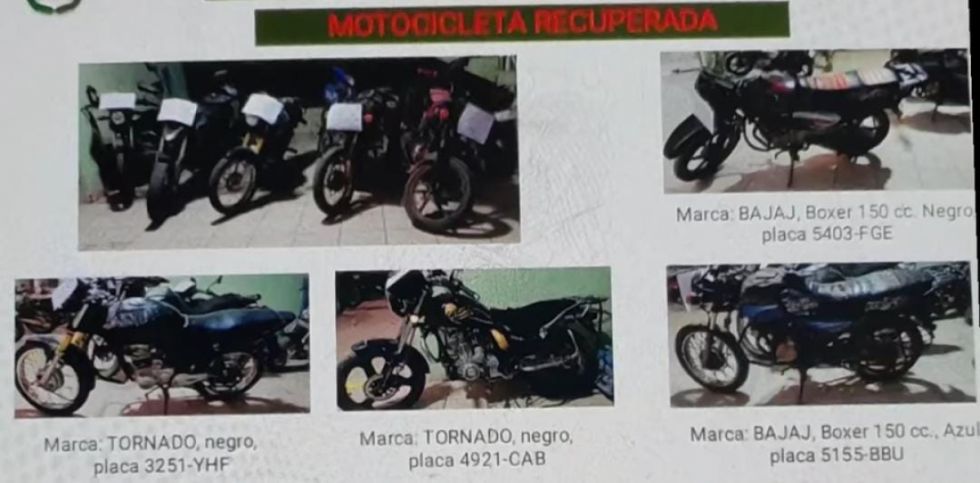 Diprove busca a dueños de cuatro motos recuperadas