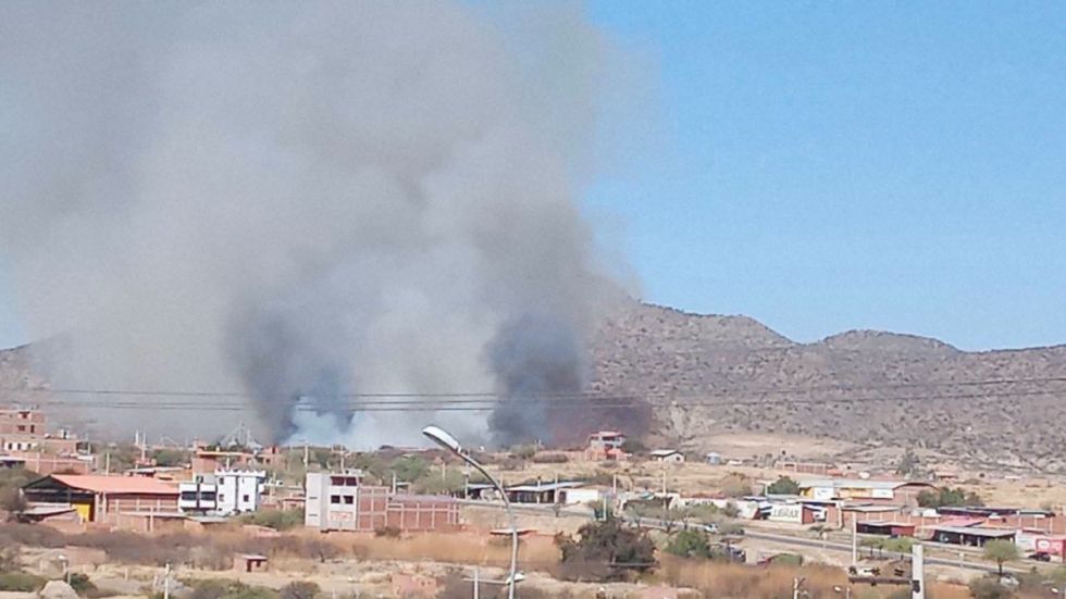 Incendio consumió tres hectáreas en El Portillo