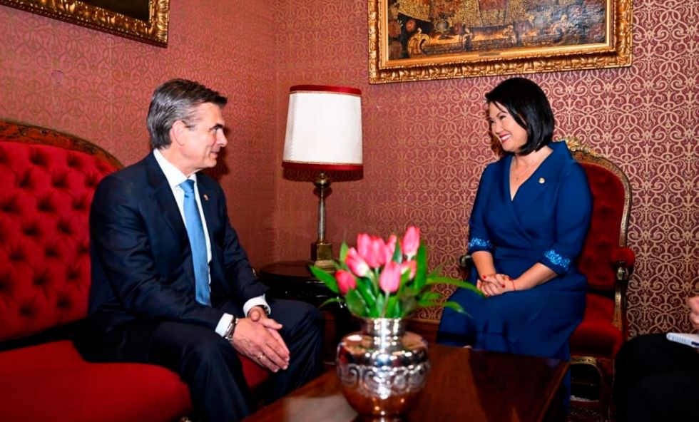 Paz se reúne con Keiko Fujimori y plantea agenda que incluye Ilo y la integración comercial