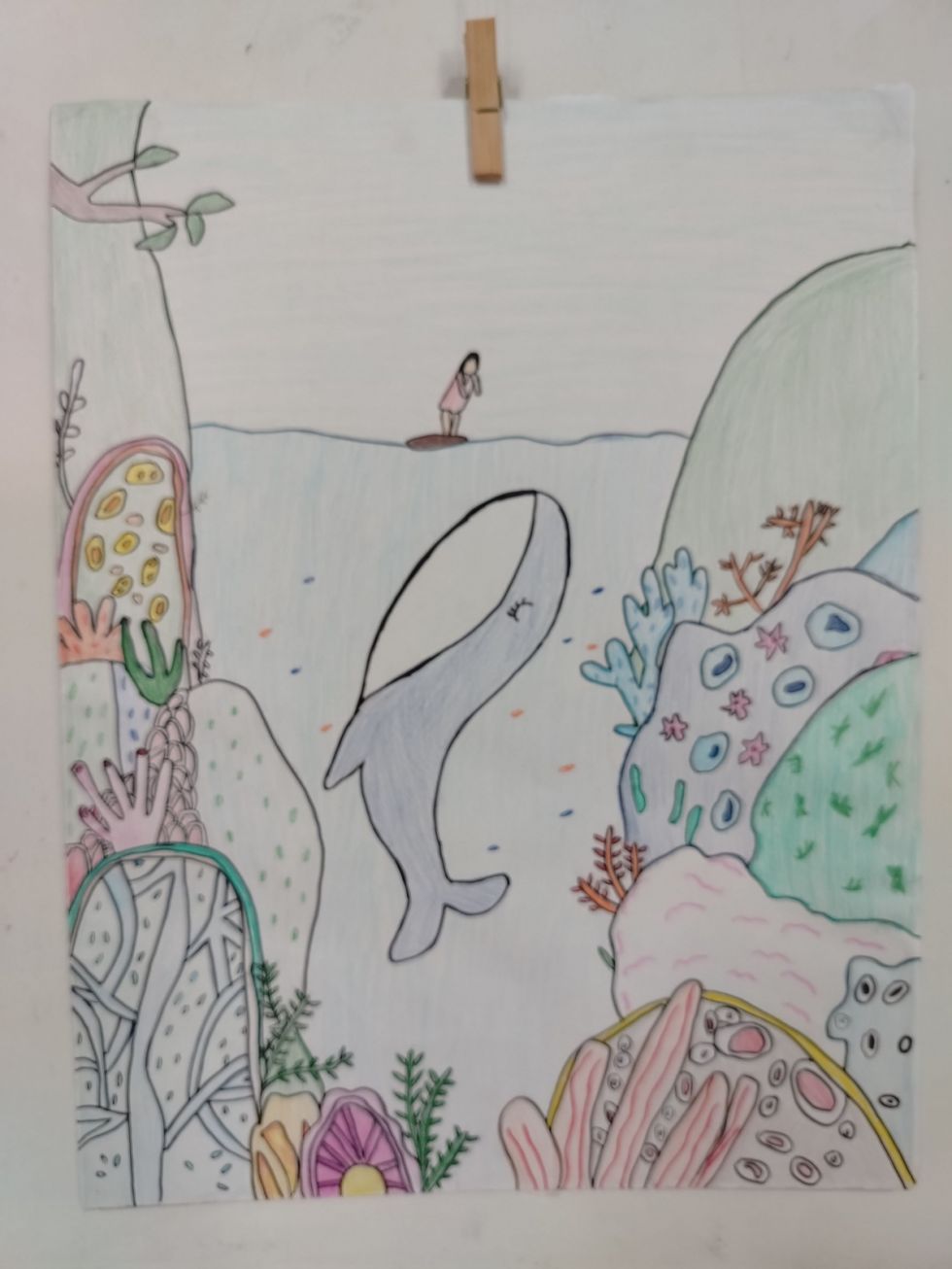 Exposición de arte de los estudiantes del Colegio Andalucía
