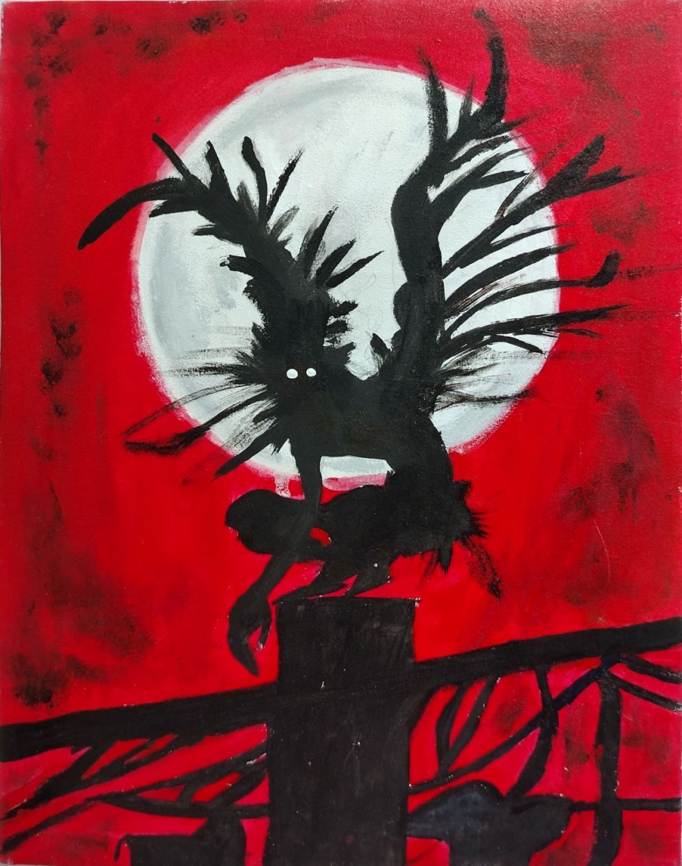 Exposición de arte de los estudiantes del Colegio Andalucía