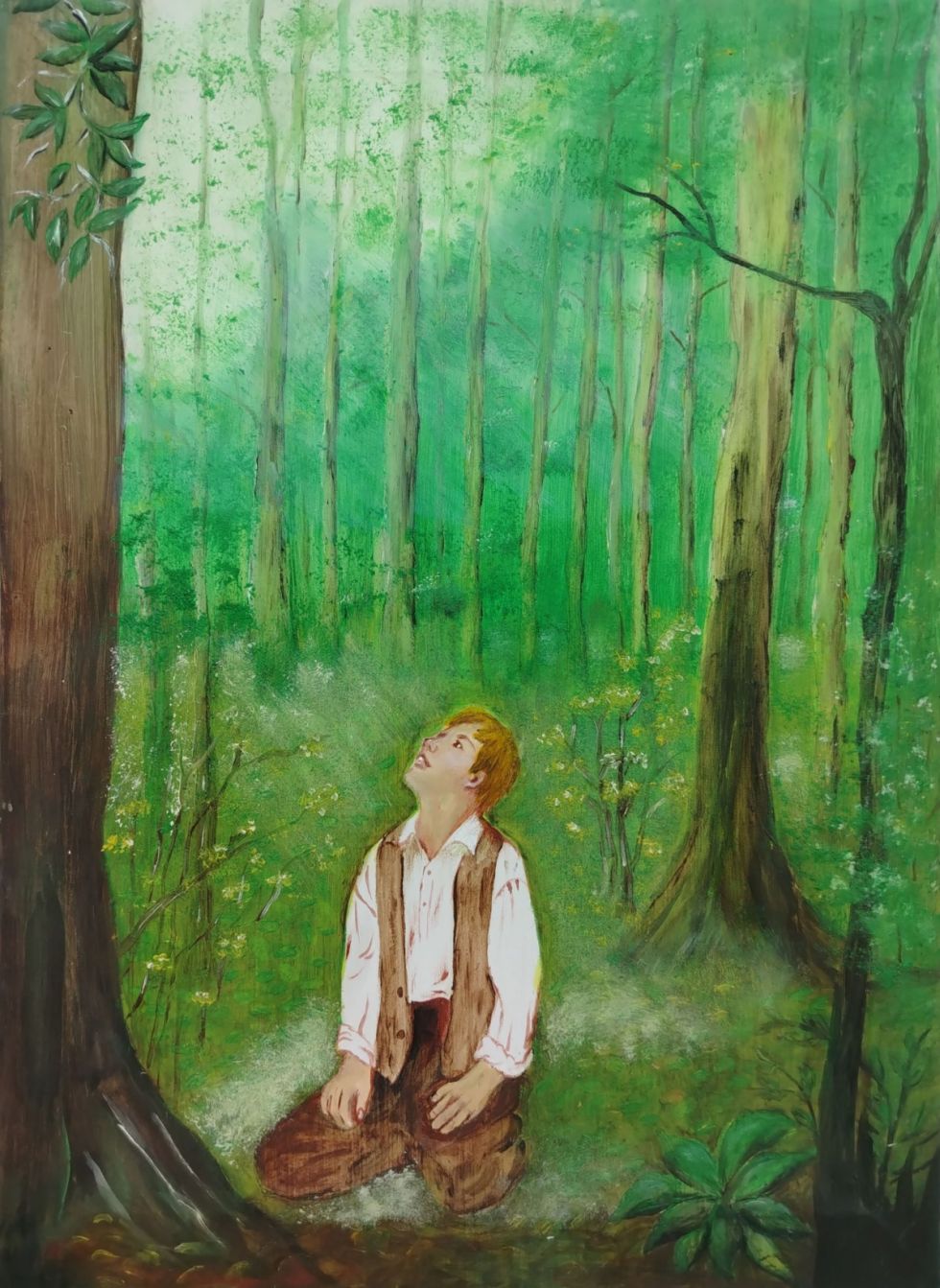 Exposición de arte de los estudiantes del Colegio Andalucía