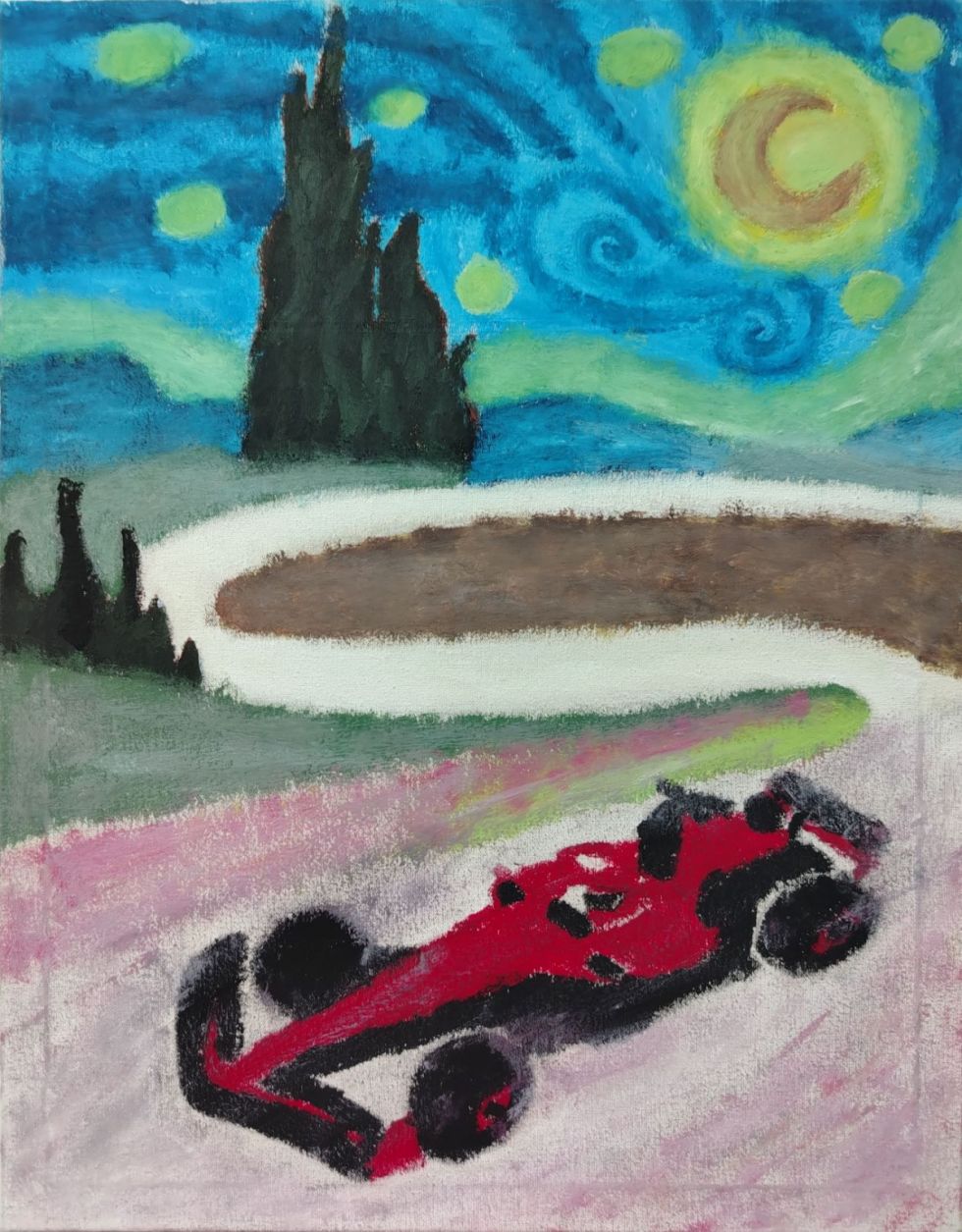 Exposición de arte de los estudiantes del Colegio Andalucía