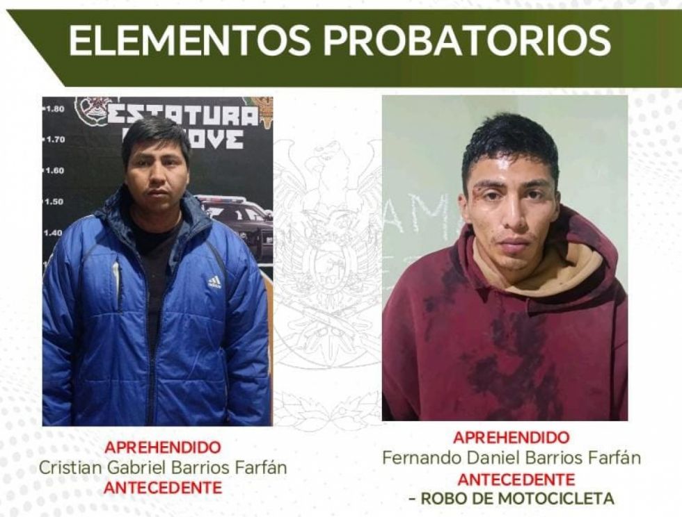 Caen dos ladrones de motos, uno tenía un largo prontuario y gozaba de detención domiciliaria
