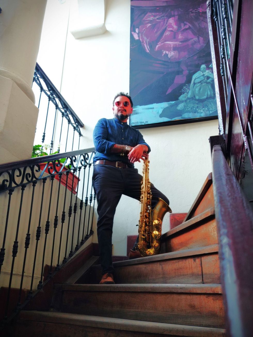 Luca en Sí Bemol, el saxofonista que domó la calle