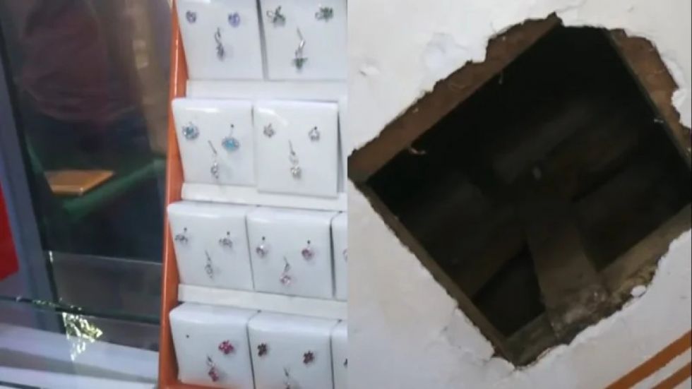 Delincuentes ingresan por el techo y atracan tres joyerías en Los Pozos de Santa Cruz