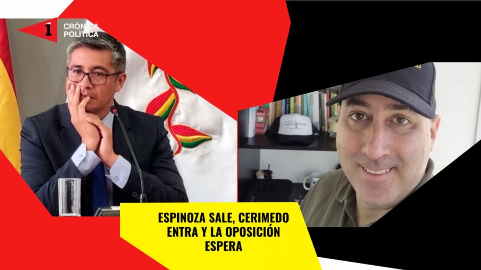 Espinoza sale y Cerimedo entra mientras la oposición aguarda