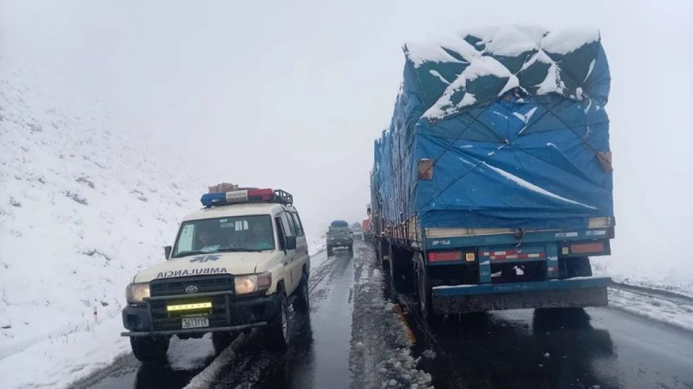Alerta naranja por nevadas en cuatro departamentos