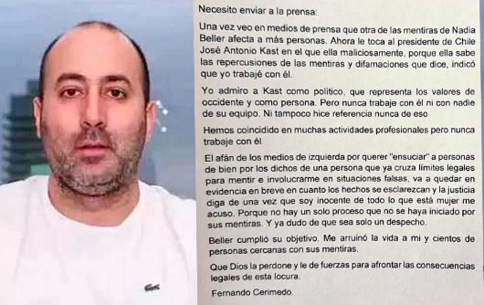 Fernando Cerimedo arremete contra Beller y “medios de izquierda”