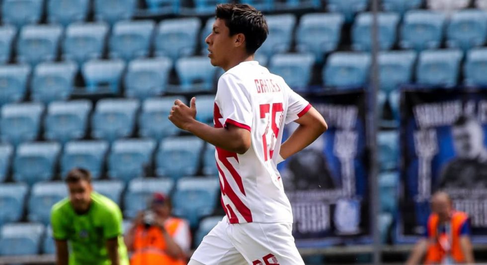 Cuiza tuvo su debut en el fútbol ucraniano