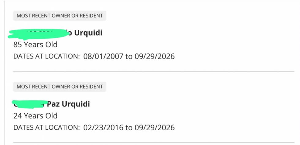 Documentos públicos de los registros de Estados Unidos