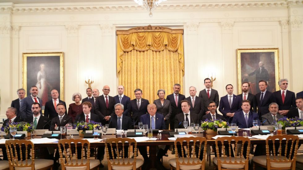 Las claves de la reunión de Trump con los gigantes de la IA