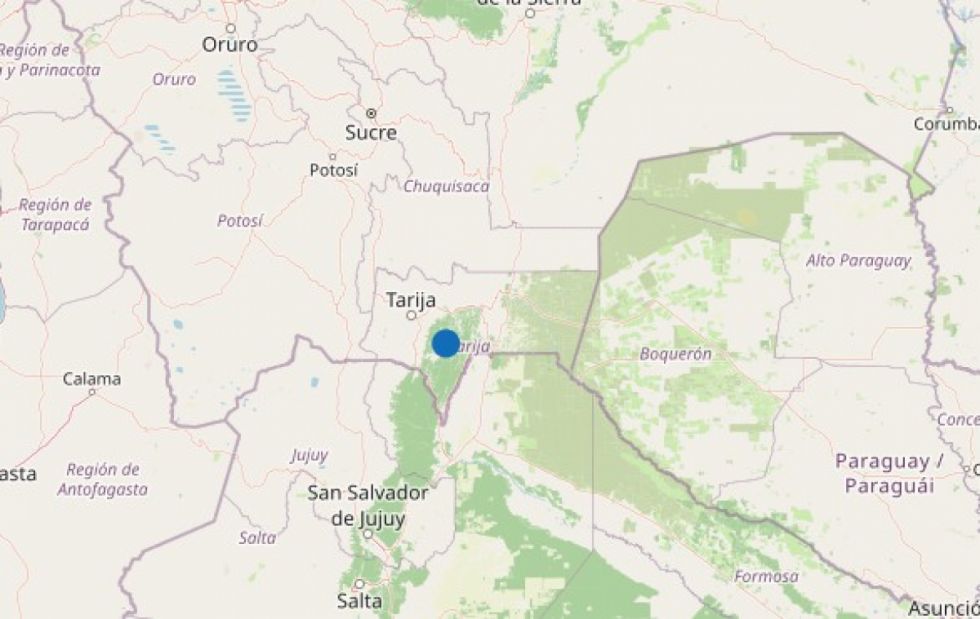 Sismo de magnitud 4,7 sacude la provincia O’Connor a 582 km de profundidad
