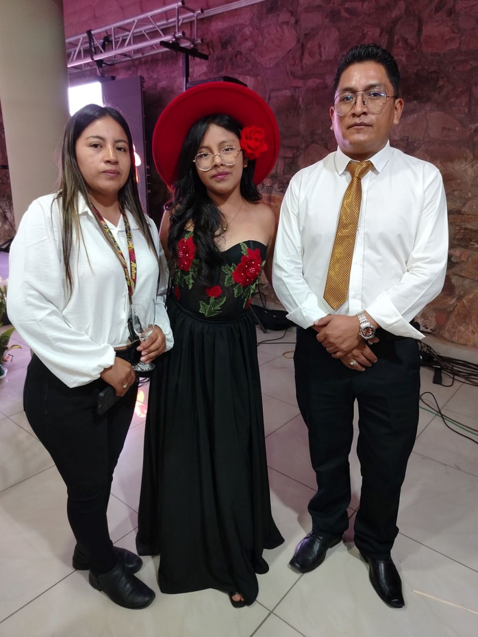 Milenka Quisbert, Aylin Ríos, y Marco Ríos